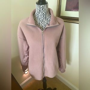 H&M Sport Rose Pink Zip Up Fleece Jacket